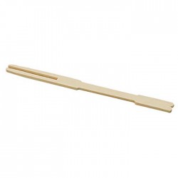 Pique en bambou naturel fourchette 90 mm