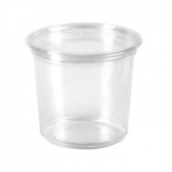 Pot rond en PLA 750 ml / biodégradable / compostable