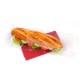 Sac à sandwich transparent plat, recyclable, micro-ondable