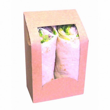 Boîte à sandwich wrapsKraft à fenêtre