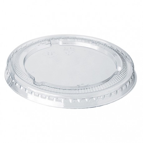 Couvercle plat transparent sans trou pour pot
