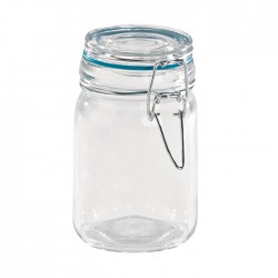 Mini bocal en verre 200 ml avec fermeture hermétique métalique