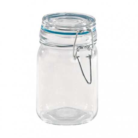 Mini bocal en verre 200 ml avec fermeture hermétique métalique
