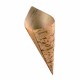Mini cône en bambou naturel 130x50 mm